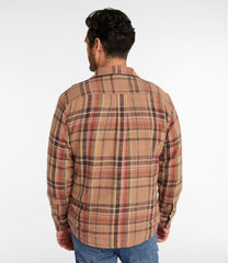 L.L.Bean Men's 1912 Field Flannel Shirt, Lined, Slightly Fitted Untucked Fit, Plaid NEW|CLOTHING|SALE
