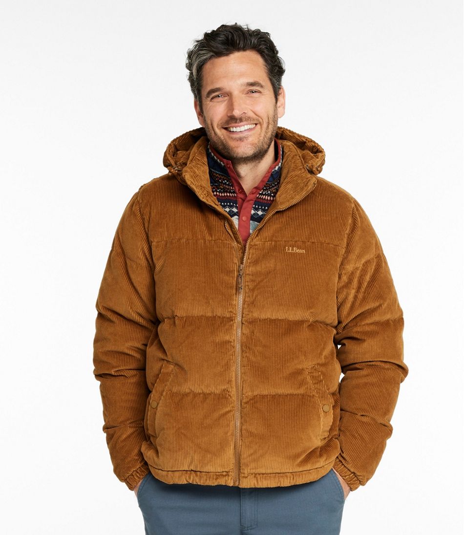 L.L.Bean Men's Mountain Classic Down Jacket, Corduroy NEW|OUTERWEAR