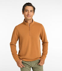 L.L.Bean Men's Mountainside Micro Waffle, 1/4 Zip NEW|CLOTHING