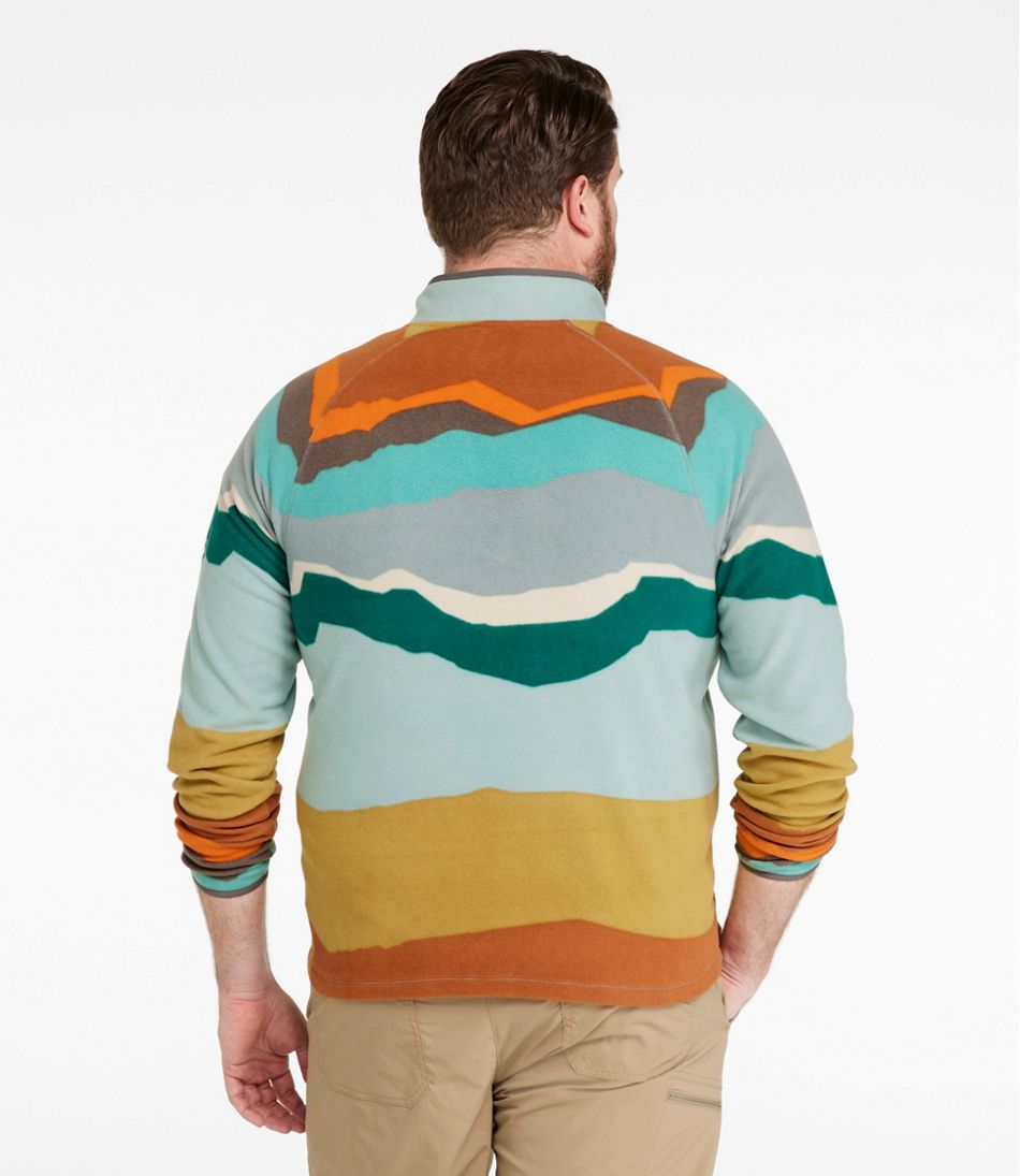 L.L.Bean Men's All Season Access Fleece Pullover, Print NEW|CLOTHING|OUTERWEAR|SALE