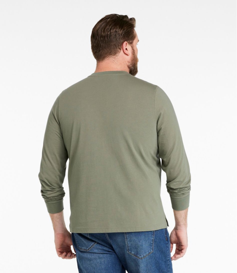 L.L.Bean Men's Signature Northwoods Henley, Long-Sleeve NEW|CLOTHING
