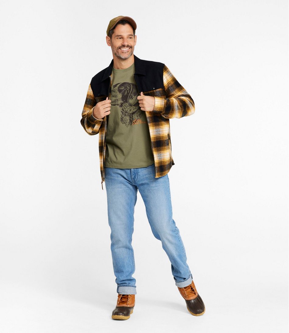 L.L.Bean Men's Signature 1965 Chamois Cloth Stag Jacket, Plaid NEW|CLOTHING|OUTERWEAR