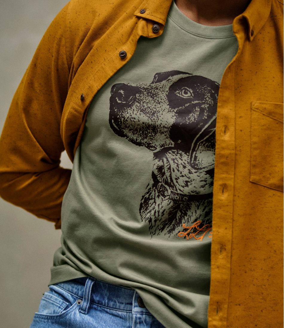 L.L.Bean Men's Signature Northwoods Short-Sleeve Tee, Graphic NEW|CLOTHING