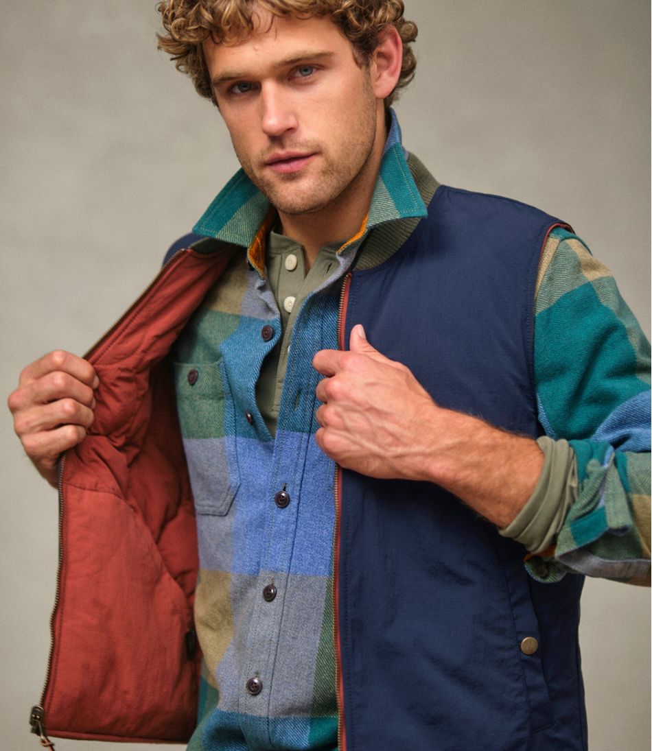 L.L.Bean Men's Signature Reversible Quilted Vest NEW|CLOTHING|OUTERWEAR