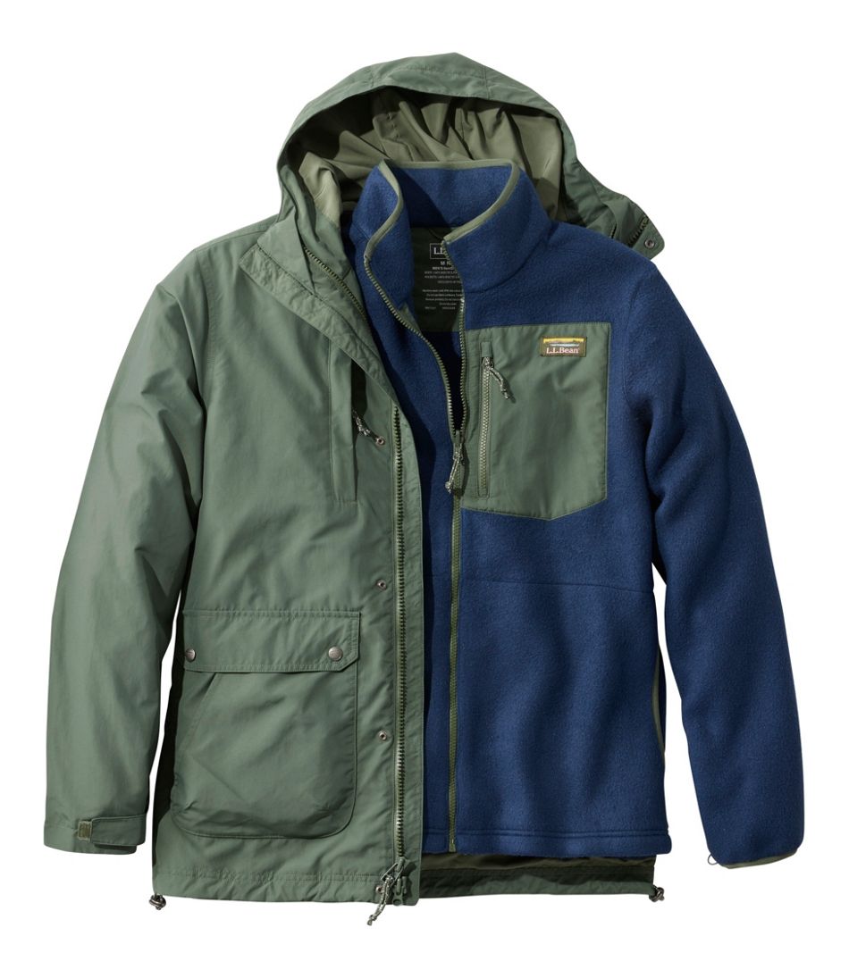 L.L.Bean Men's Mountain Classic 3-in-1 Jacket NEW|OUTERWEAR