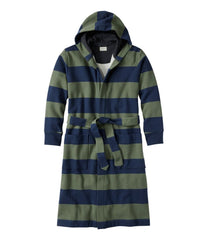 L.L.Bean Men's Mariner Sweatshirt Robe, Stripe NEW|CLOTHING
