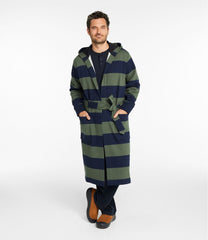 L.L.Bean Men's Mariner Sweatshirt Robe, Stripe NEW|CLOTHING