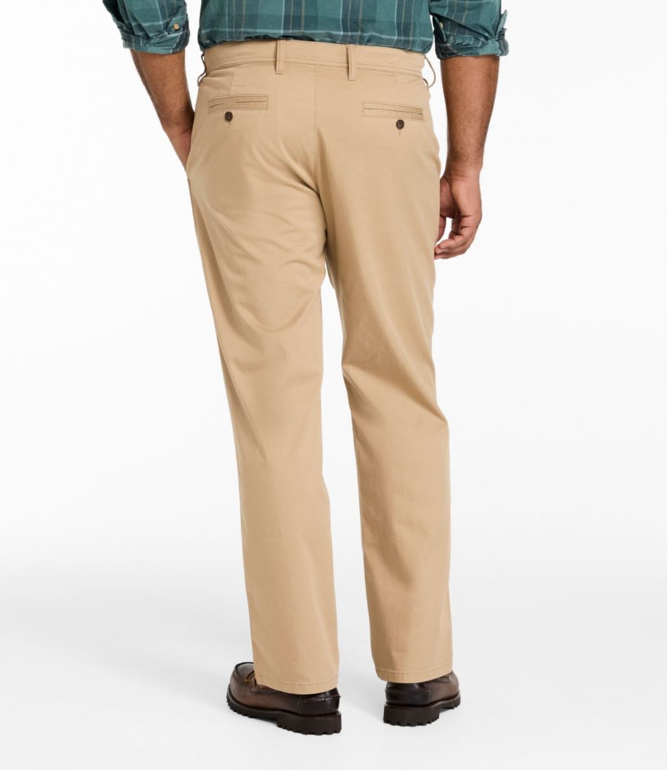 L.L.Bean Men's Sunwashed Khaki Pants, Standard Fit, Straight Leg NEW|CLOTHING