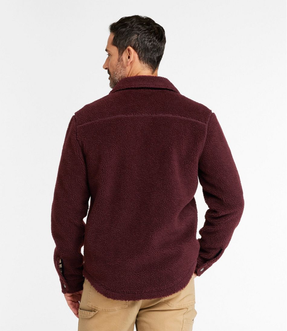 L.L.Bean Men's Signature Mixed Media Fleece Shirt Jacket NEW|CLOTHING