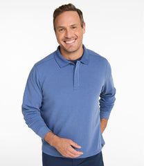 L.L.Bean Men's Mountainside Micro Waffle Polo, Long-Sleeve NEW|CLOTHING