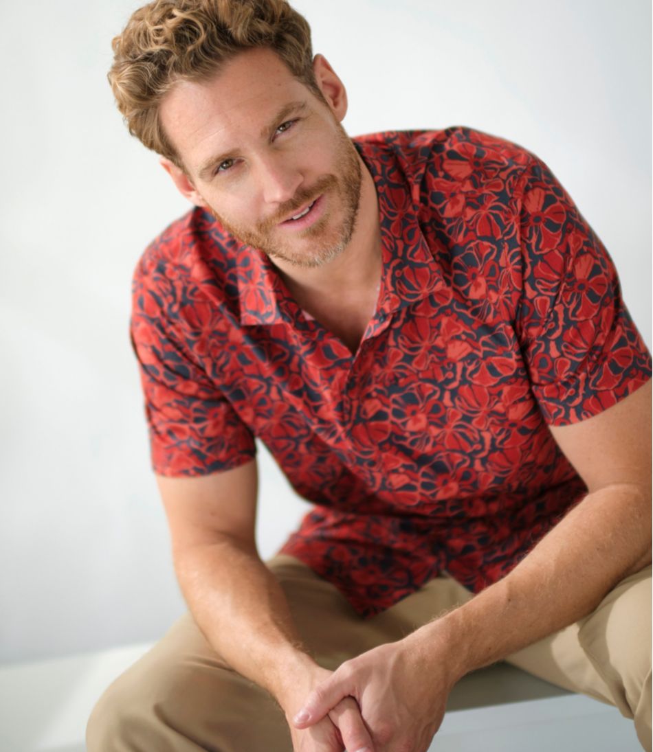 L.L.Bean Men's Ultralight Venture Shirt, Short-Sleeve Print NEW|CLOTHING