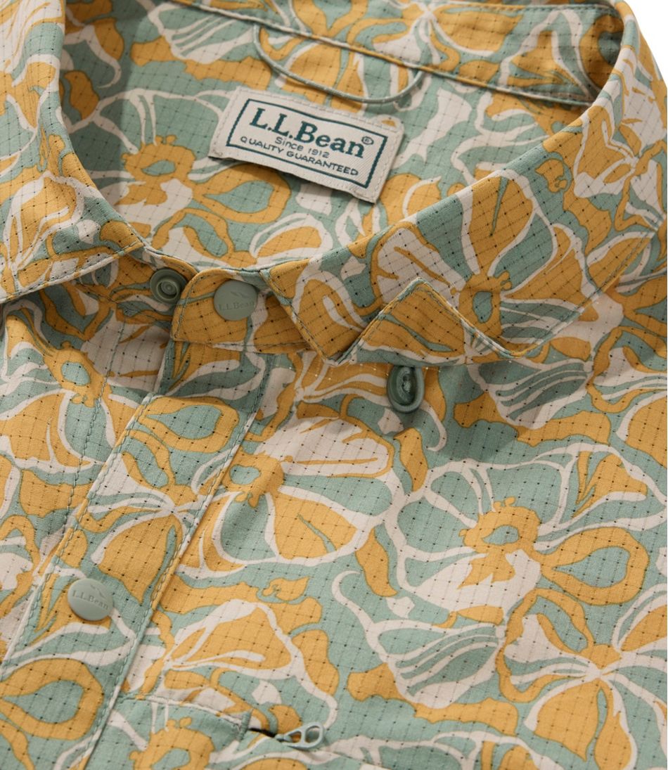 L.L.Bean Men's Ultralight Venture Shirt, Short-Sleeve Print NEW|CLOTHING