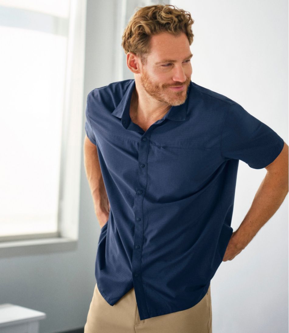 L.L.Bean Men's Ultralight Venture Shirt, Short-Sleeve NEW|CLOTHING