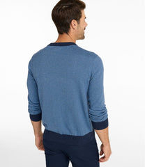 L.L.Bean Men's All Seasons Cotton Blend Sweater, Crewneck, Stripe NEW|CLOTHING