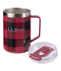L.L.Bean Insulated Camp Mug, 16 oz. Print NEW|OUTDOOR EQUIPMENT|SALE
