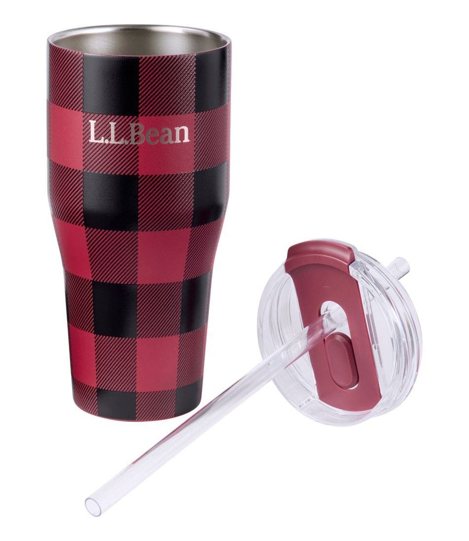 L.L.Bean Insulated Straw Tumbler, 20 oz. Print NEW|OUTDOOR EQUIPMENT|SALE
