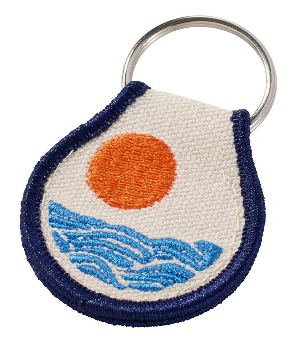 L.L.Bean Embroidered Patch Charm, Sun & Waves NEW|BAG & TRAVEL