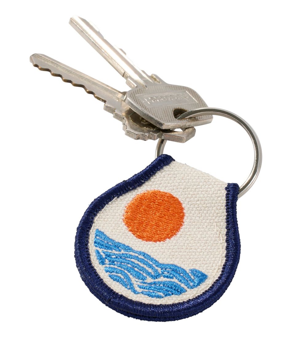 L.L.Bean Embroidered Patch Charm, Sun & Waves NEW|BAG & TRAVEL