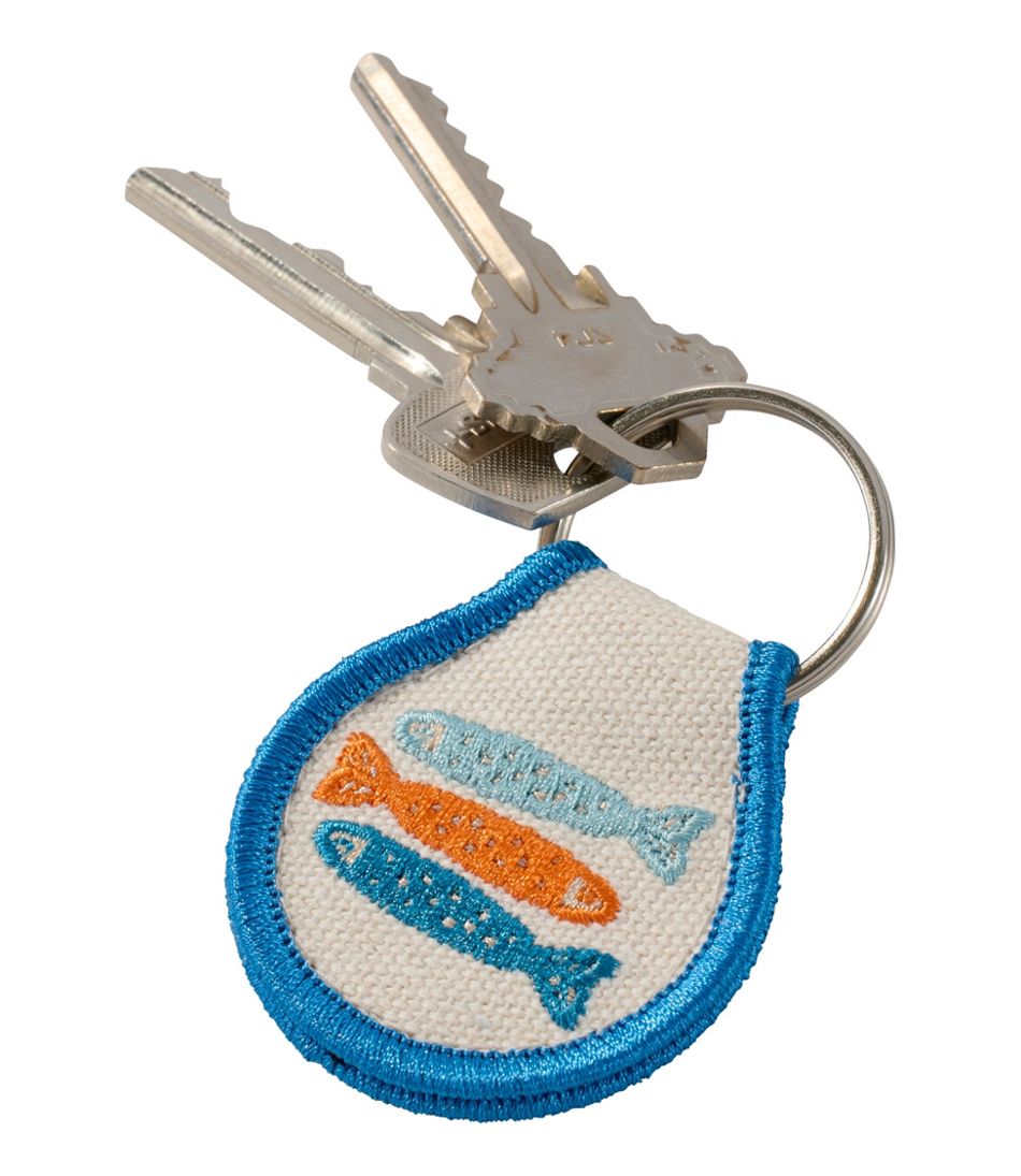 L.L.Bean Embroidered Patch Charm, Fish NEW|BAG & TRAVEL
