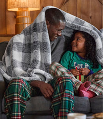 L.L.Bean Cozy Plush Throw, Plaid NEW|HOME GOODS