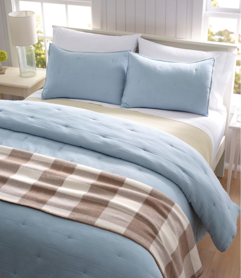 L.L.Bean Cloud Gauze Comforter Collection NEW|HOME GOODS
