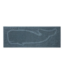 L.L.Bean Everyspace Recycled Waterhog Wide Doormat, Swimming Whale NEW|HOME GOODS