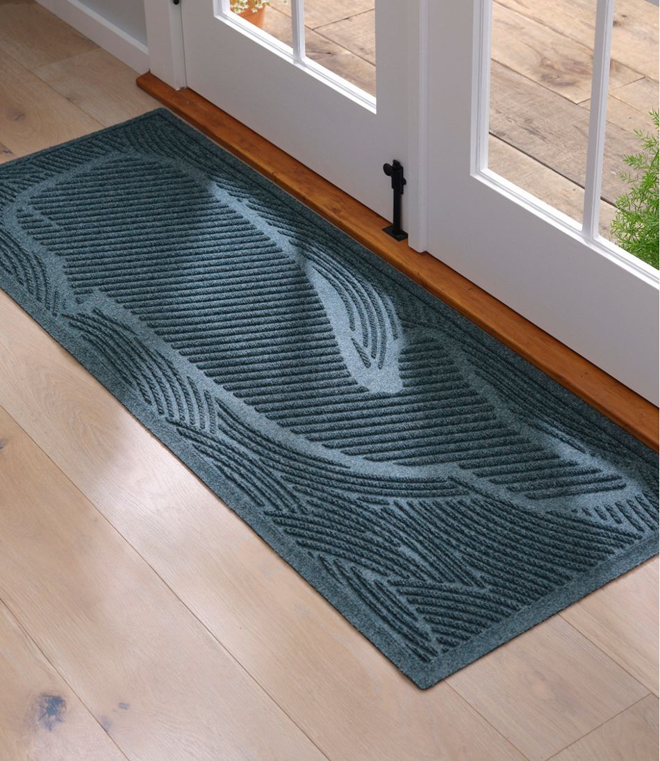 L.L.Bean Everyspace Recycled Waterhog Wide Doormat, Swimming Whale NEW|HOME GOODS