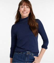 L.L.Bean Women's Pima Cotton Turtleneck, Long-Sleeve CLOTHING|SALE