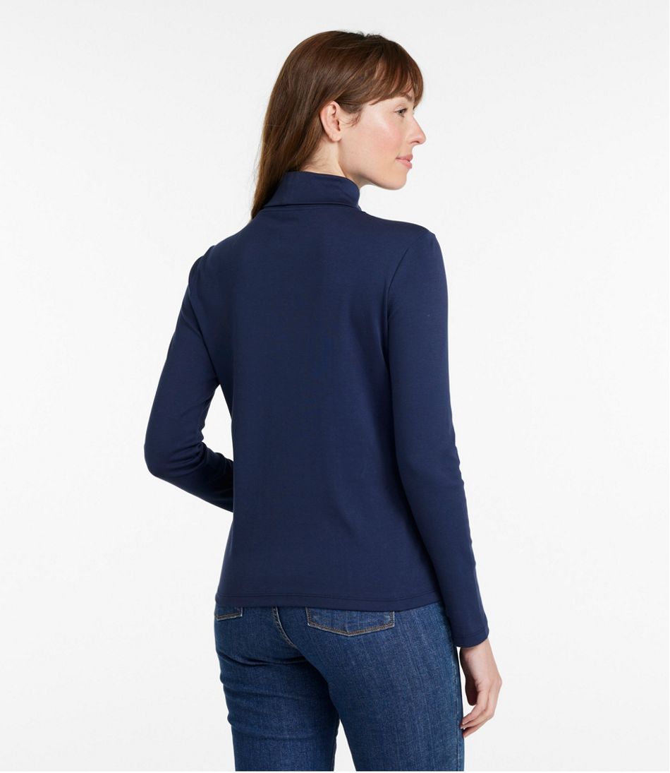 L.L.Bean Women's Pima Cotton Turtleneck, Long-Sleeve CLOTHING|SALE
