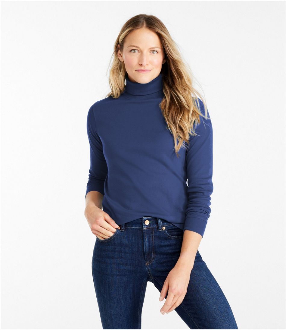L.L.Bean Women's Interlock Turtleneck, Long-Sleeve CLOTHING|SALE