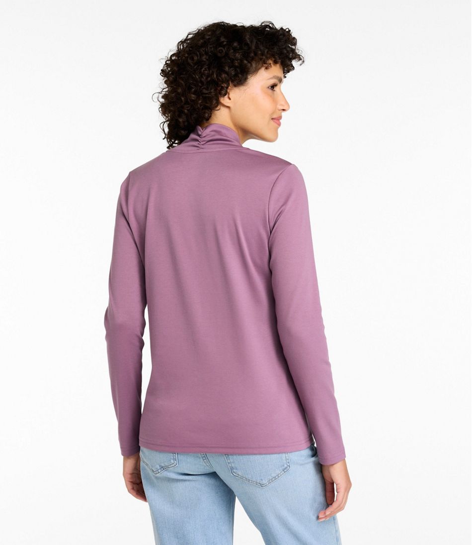 L.L.Bean Women's Pima Cotton Tee, Shawl Long-Sleeve CLOTHING|SALE