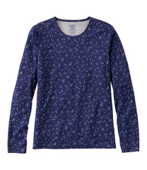 L.L.Bean Women's Pima Cotton Tee, Long-Sleeve Crewneck Print CLOTHING|SALE