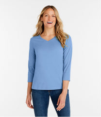 L.L.Bean Women's V-Neck, Three-Quarter-Sleeve CLOTHING|SALE
