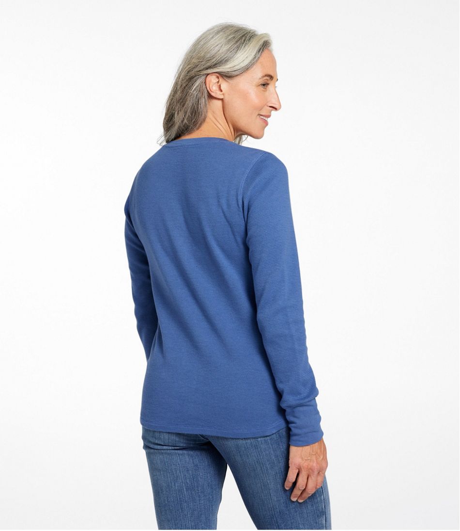 L.L.Bean Women's Waffle-Knit Henley CLOTHING|SALE