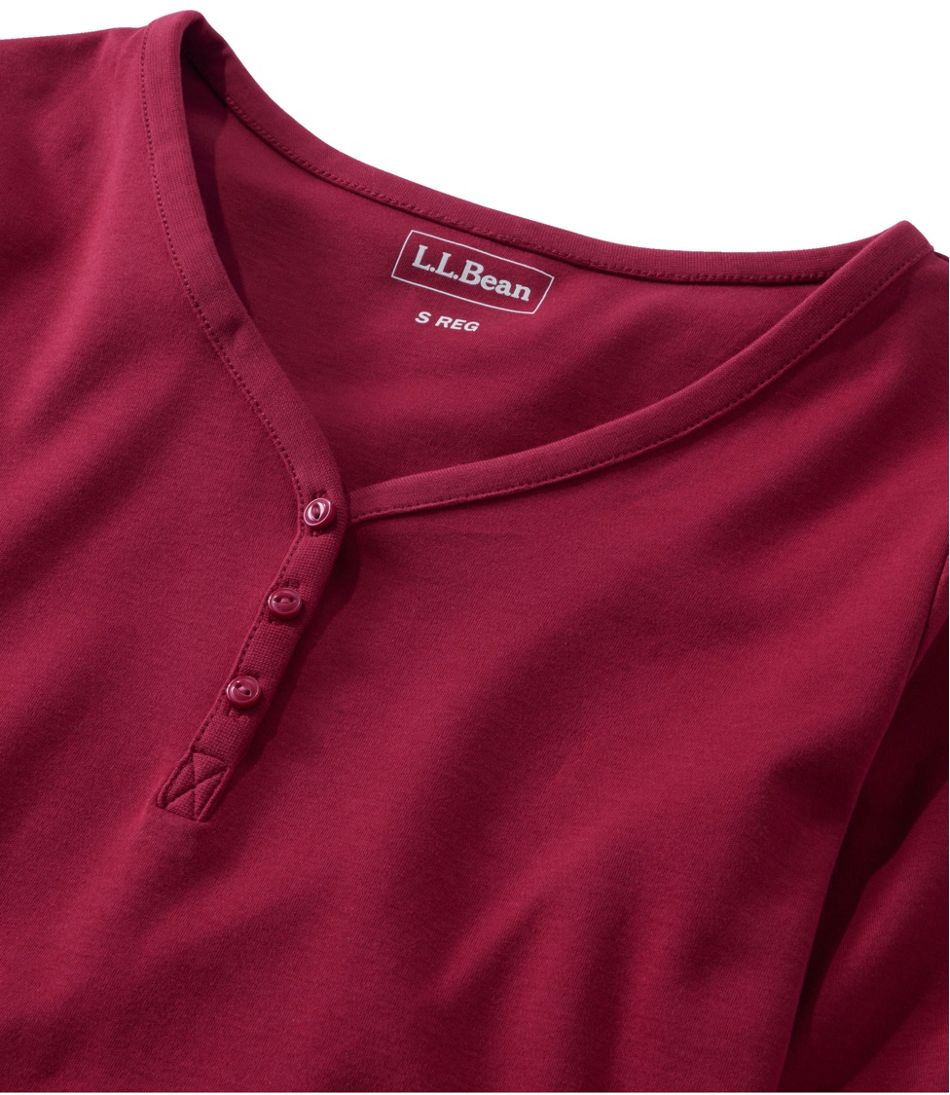 L.L.Bean Women's V-Neck Henley, Long-Sleeve CLOTHING|SALE