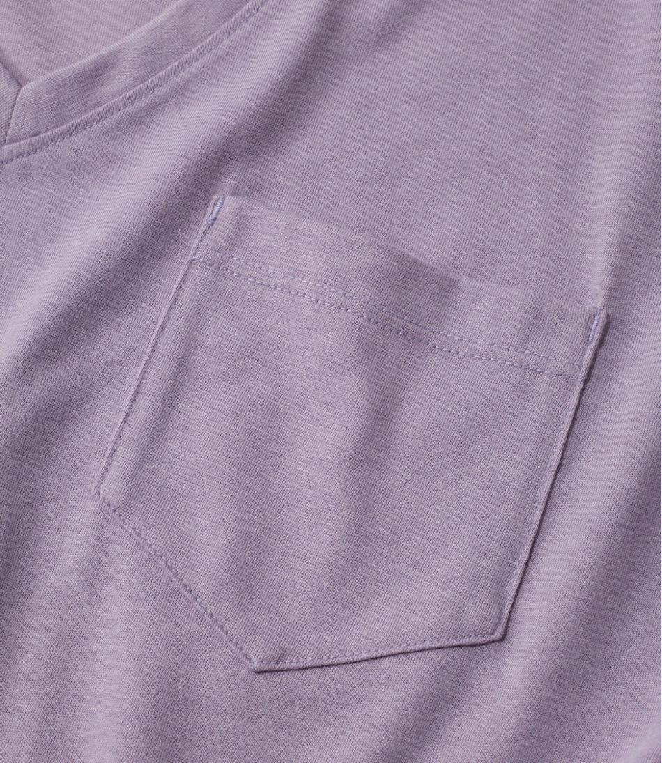 L.L.Bean Women's Vista Camp Tee, Short-Sleeve V-Neck CLOTHING