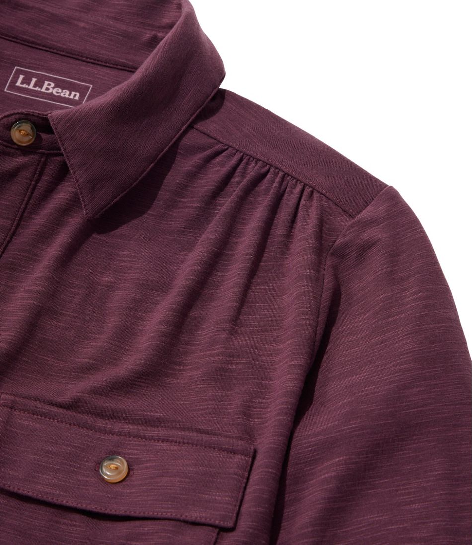 L.L.Bean Camden Hills Tee, Button-Front Shirt CLOTHING