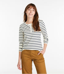 L.L.Bean Women's Signature Rangeley Cotton Tee, Henley CLOTHING|SALE