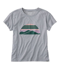 L.L.Bean Women's Vista Camp Tee, Short-Sleeve Graphic Crew CLOTHING
