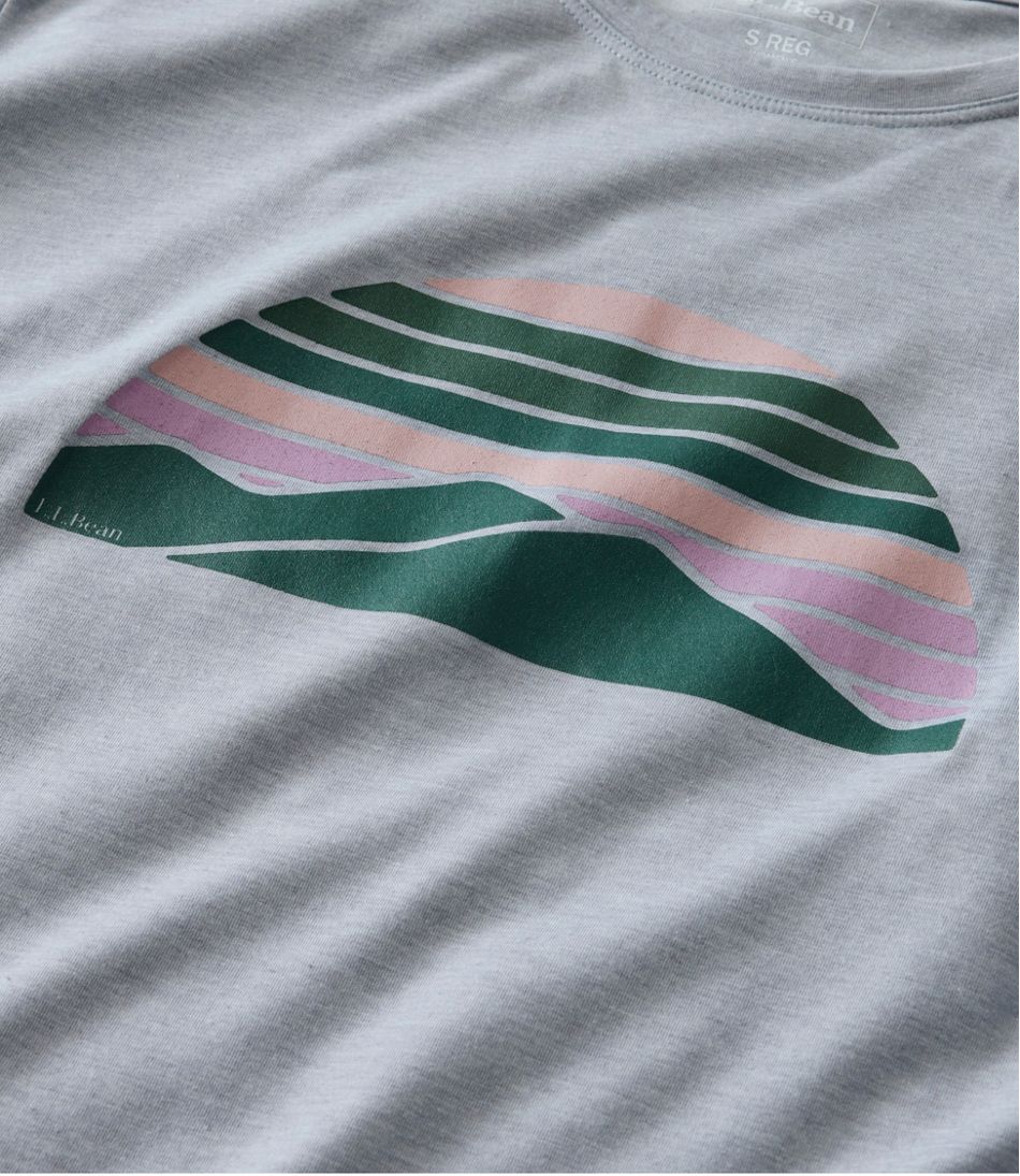 L.L.Bean Women's Vista Camp Tee, Short-Sleeve Graphic Crew CLOTHING