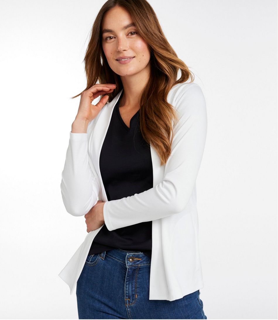 L.L.Bean Women's Pima Cotton Open Cardigan, With Pockets CLOTHING|SALE