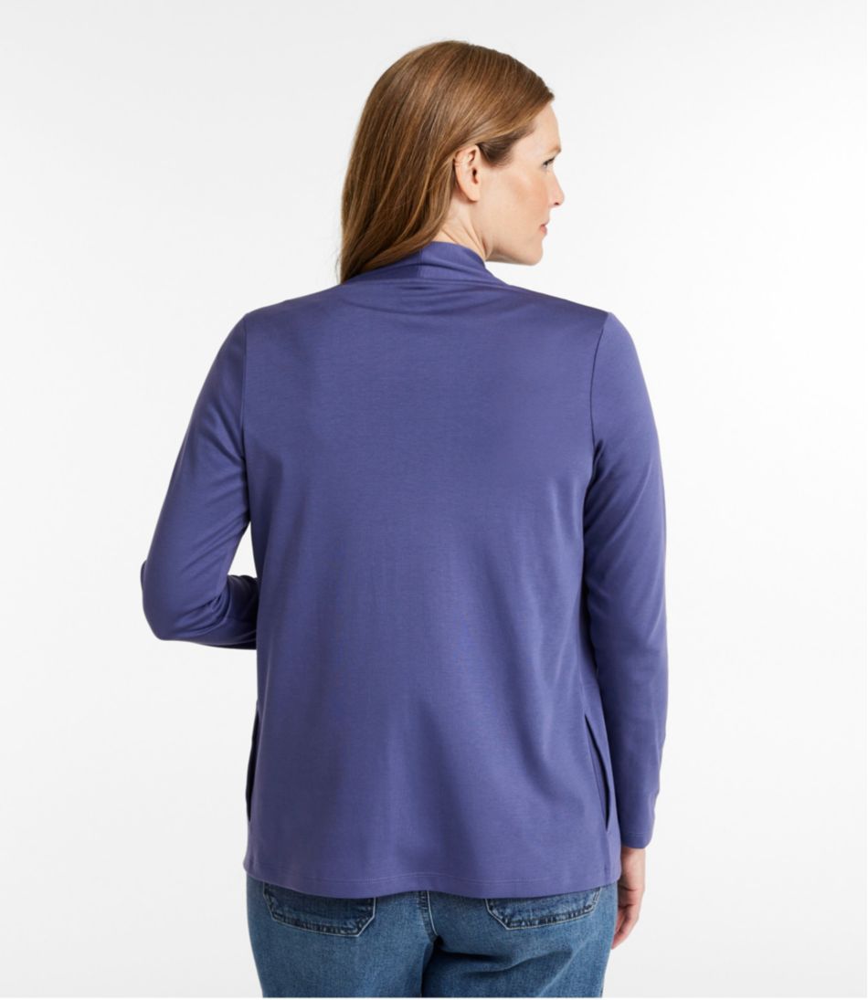 L.L.Bean Women's Pima Cotton Open Cardigan, With Pockets CLOTHING|SALE