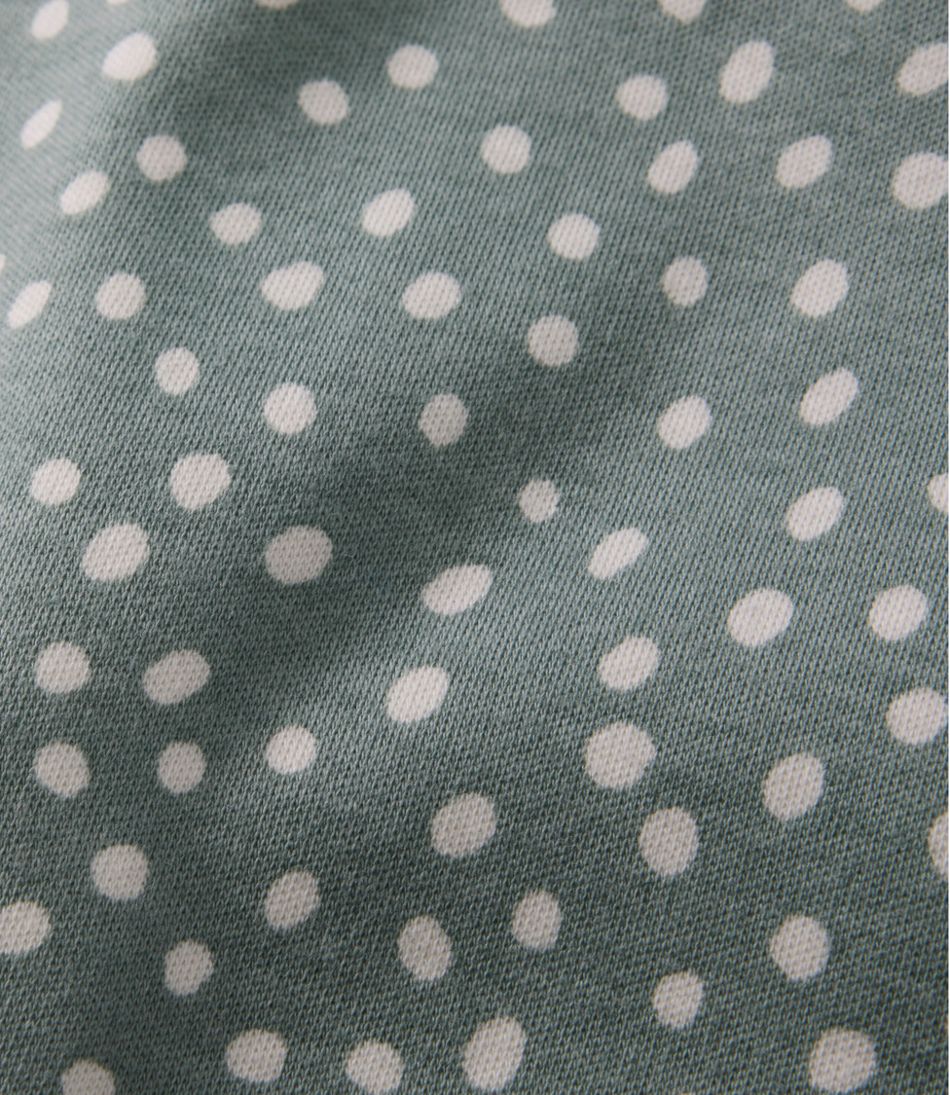 L.L.Bean Women's Jewelneck Tee, Elbow-Sleeve Print CLOTHING|SALE
