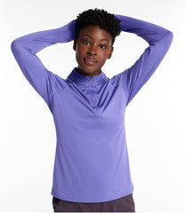 L.L.Bean Women's Access Trail Pullover, Long-Sleeve Quarter-Zip CLOTHING|SALE