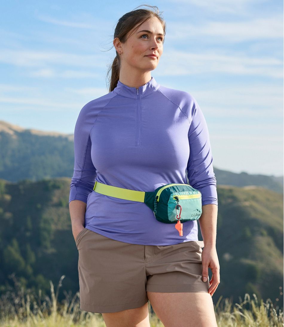 L.L.Bean Women's Access Trail Pullover, Long-Sleeve Quarter-Zip CLOTHING|SALE