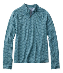L.L.Bean Women's Access Trail Pullover, Long-Sleeve Quarter-Zip Print CLOTHING
