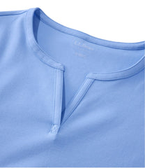 L.L.Bean Women's Tee, Short-Sleeve Notch-Neck CLOTHING