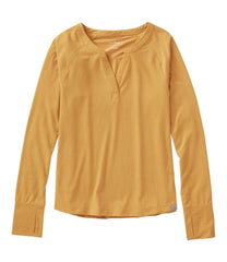 L.L.Bean Women's Ribbed Performance Tee, Long-Sleeve Splitneck CLOTHING|SALE