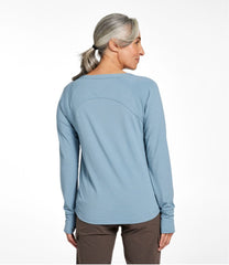 L.L.Bean Women's Ribbed Performance Tee, Long-Sleeve Splitneck CLOTHING|SALE