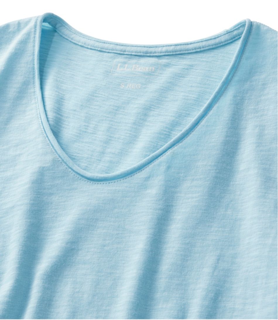 L.L.Bean Women's Organic Cotton Tee, V-Neck Short-Sleeve CLOTHING|SALE